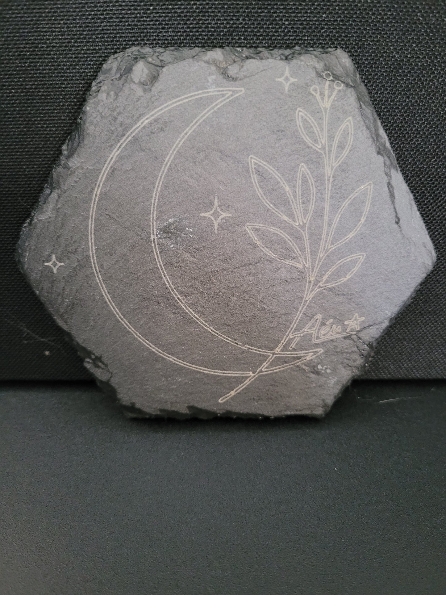 Sous-verre en ardoise – Lune & Aën – Édition Limitée 01/20