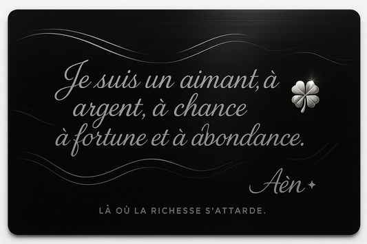 Porte-Bonheur Aën — Édition Limitée 001/250 | Carte Signature 55 × 85 mm